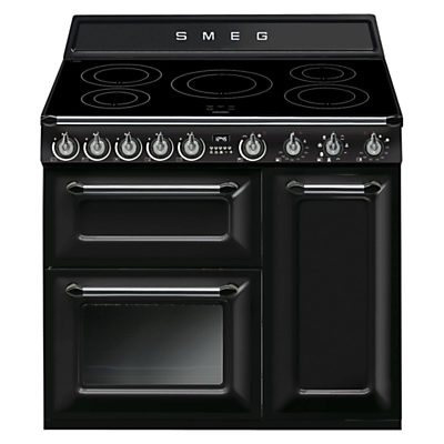 Smeg TR93I 90cm Victoria Range Cooker with Induction Hob Black Smeg TR93I 90cm Victoria Range Cooker with Induction Hob Black